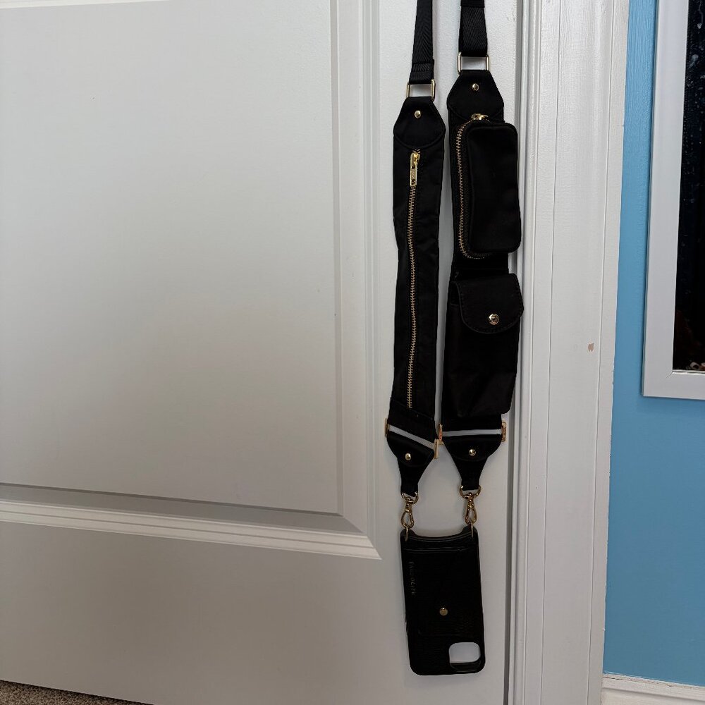 EUC Bandolier Billie Nylon Utility Crossbody with Case